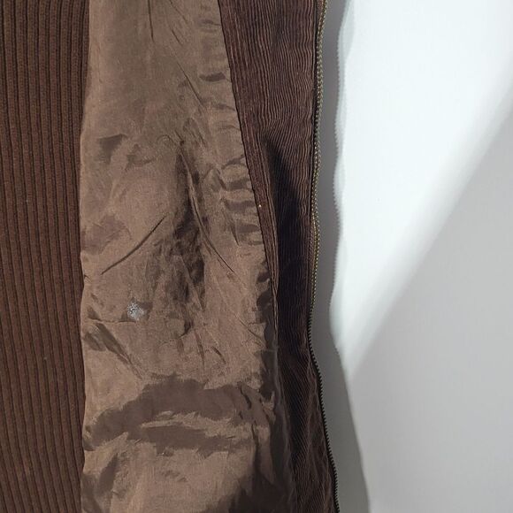 Plus Size Ralph Lauren (Lauren) Brown Corduroy Vest - Picture 8 of 11
